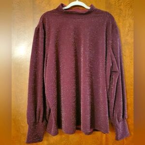 Maurices purple sparkle sweater, size 4X
